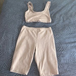 Fashion nova biker shorts set